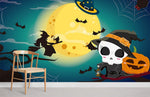Papier peint mural Halloween Manoir Hanté Nuit Mystérieuse - Vignette | Mr Papier Peint