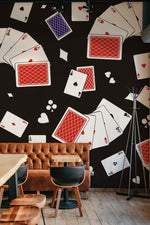 Papier peint mural Poker Élégance et Audace pour un Salon Captivant - Vignette | Mr Papier Peint