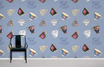 Papier peint mural Tasses Colorées éclat et joie pour votre intérieur - Vignette | Mr Papier Peint