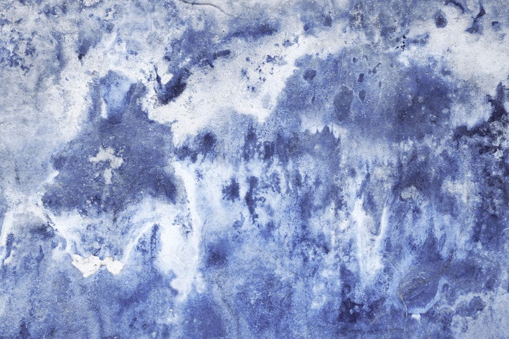 Abstract blue and white tie-dye fabric for Papier Peint Mural Tempête Bleue