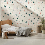 Papier Peint Mural Terrazzo Blanc Élégance et Simplicité Contemporaine - Vignette | Mr Papier Peint