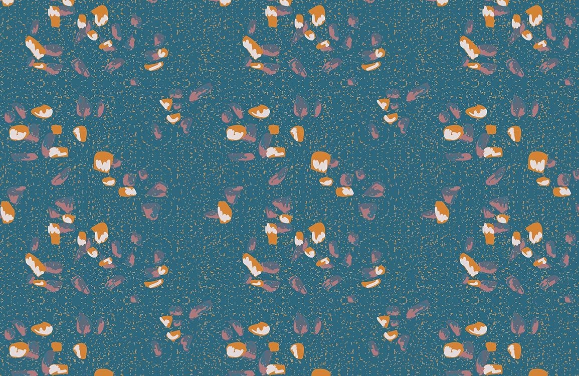 Papier peint mural Terrazzo Bleu - Le meilleur Papier peint panoramique Sur mesure