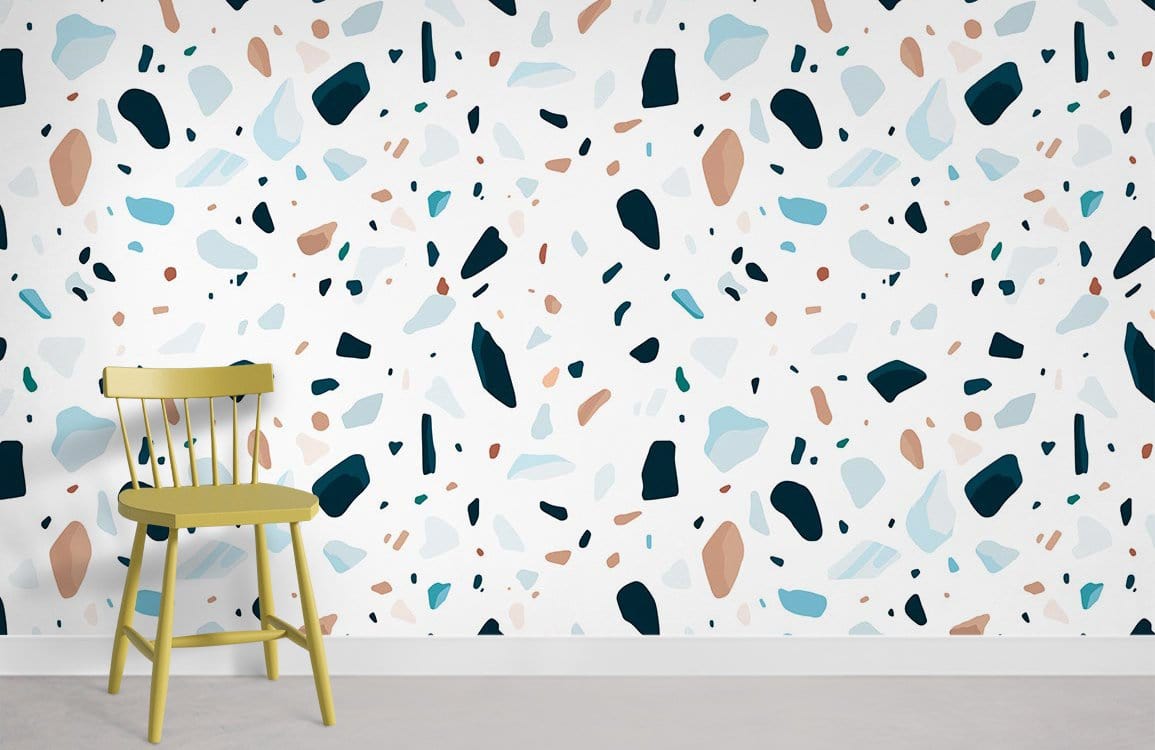 Papier peint mural Terrazzo coloré - Le meilleur Papier peint panoramique Sur mesure