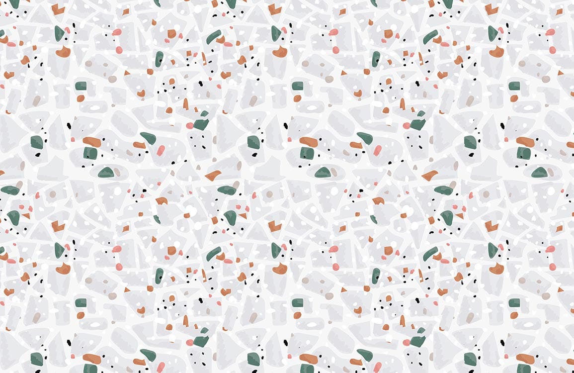 Papier peint mural Terrazzo Gris - Le meilleur Papier peint panoramique Sur mesure