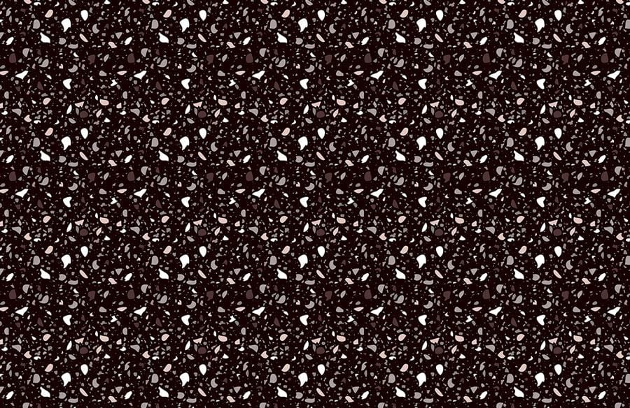Papier peint mural terrazzo marron foncé - Le meilleur Papier peint panoramique Sur mesure