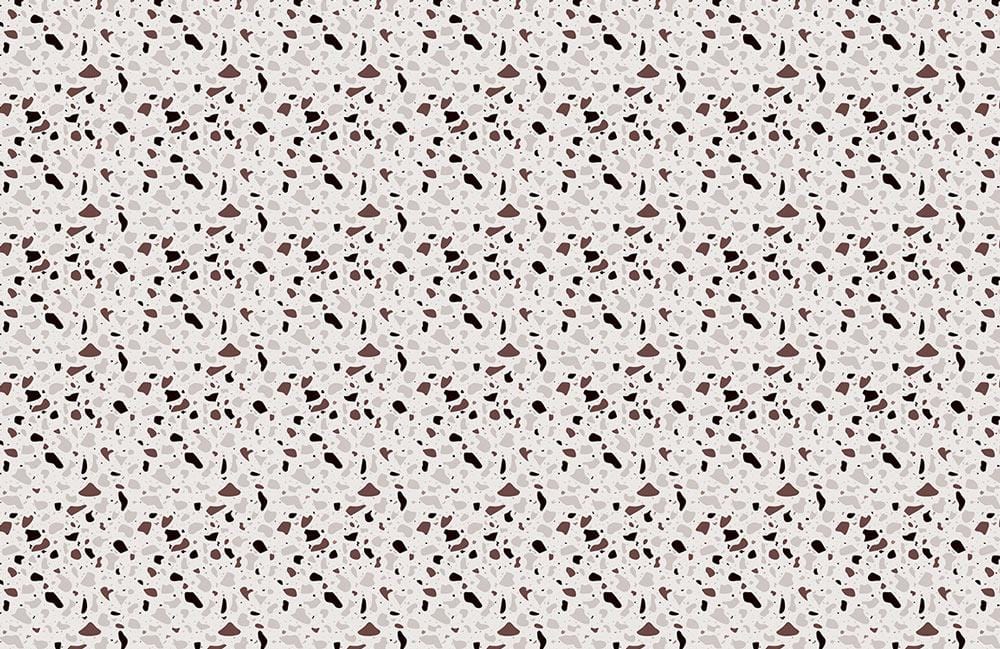 Papier peint mural Terrazzo Marron & Noir - Le meilleur Papier peint panoramique Sur mesure