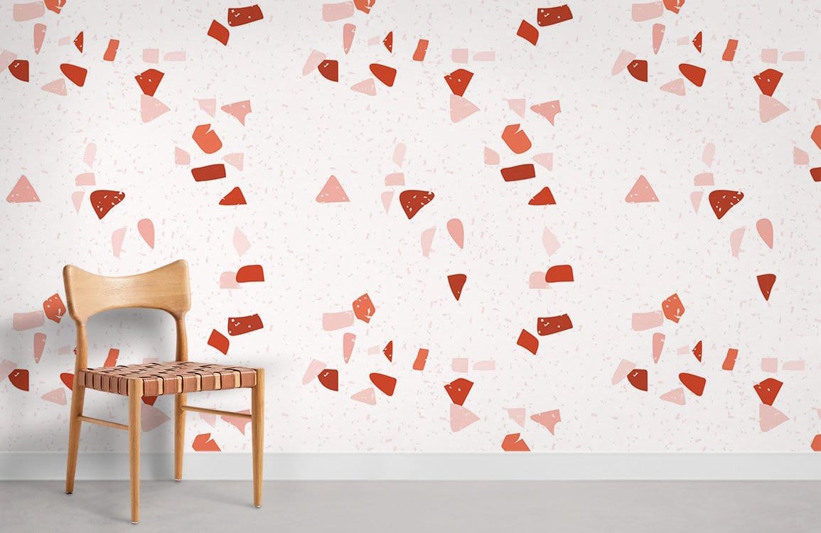 Papier peint mural Terrazzo Orange - Le meilleur Papier peint panoramique Sur mesure