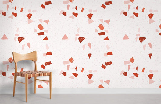 Papier peint mural Terrazzo Orange - Le meilleur Papier peint panoramique Sur mesure