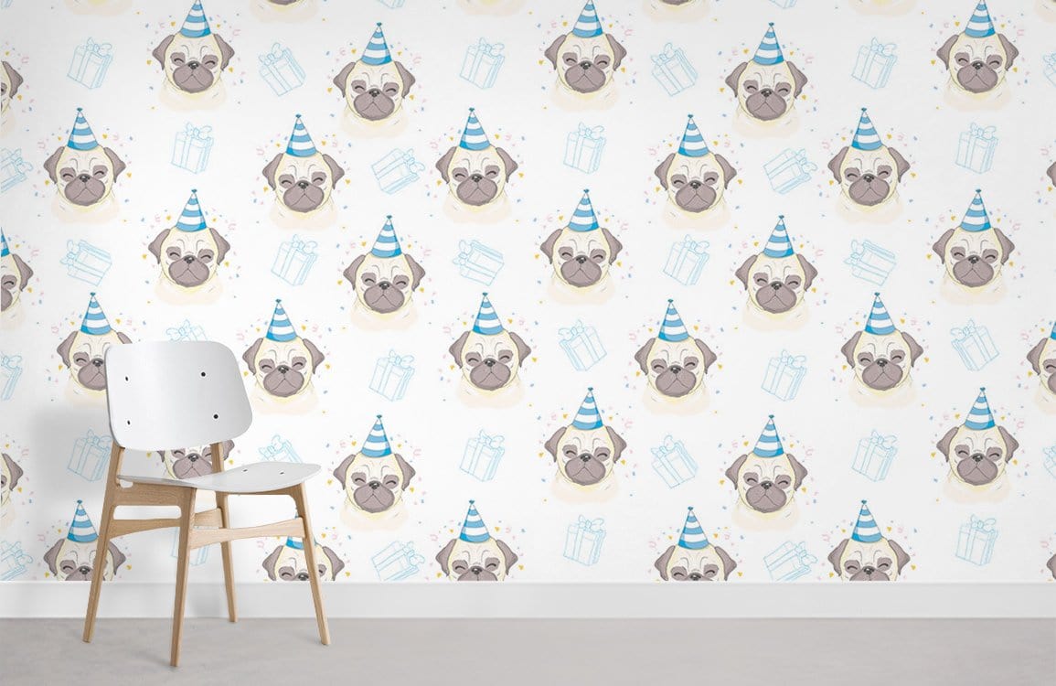 Papier peint mural Tête de chiot - Le meilleur Papier peint panoramique Sur mesure