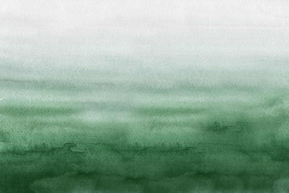 Image d’un papier peint mural avec texture aquarelle verte et dégradé blanc et vert