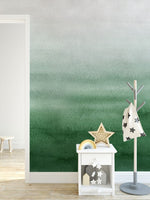 Papier peint mural à texture aquarelle verte souffle de sérénité - Vignette | Mr Papier Peint