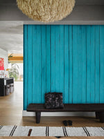 Papier peint mural texturé bois turquoise - Vignette | Mr Papier Peint