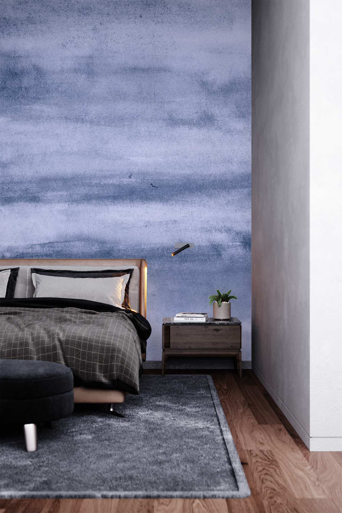 Papier peint mural texture dégradé bleu - Le meilleur Papier peint panoramique Sur mesure