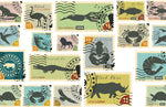 Papier peint mural Timbres Animaux - Vignette | Mr Papier Peint