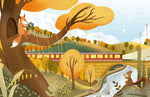 Papier peint mural Train d'Automne - Vignette | Mr Papier Peint