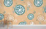 Papier peint mural Tranche de Citron éclat solaire et fraîcheur - Vignette | Mr Papier Peint