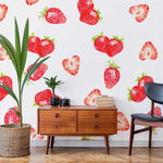 Peinture murale Tranche de Fraise fraîcheur et éclat artistique - Vignette | Mr Papier Peint