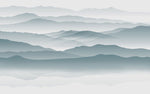 Papier peint mural Traversée des montagnes bleues brumeuses - Vignette | Mr Papier Peint