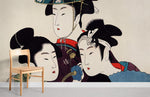 Papier peint mural Trois Jeunes Femmes évasion artistique élégante - Vignette | Mr Papier Peint
