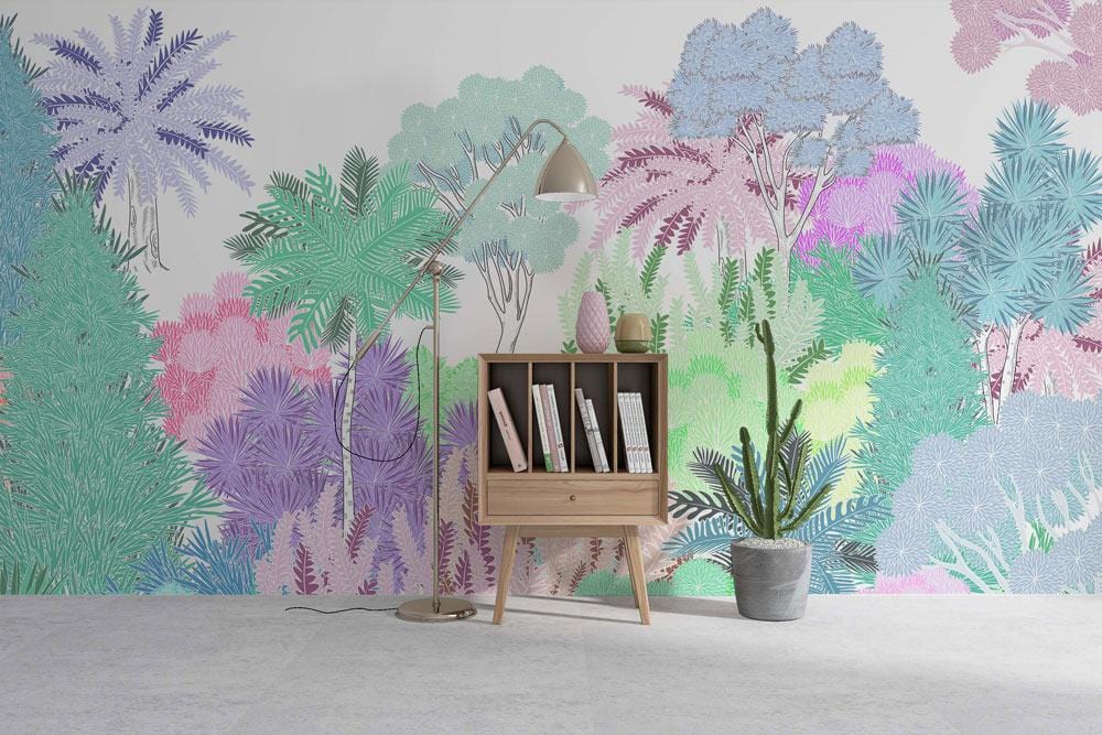 Papier peint mural Tropical Coloré III - Le meilleur Papier peint panoramique Sur mesure