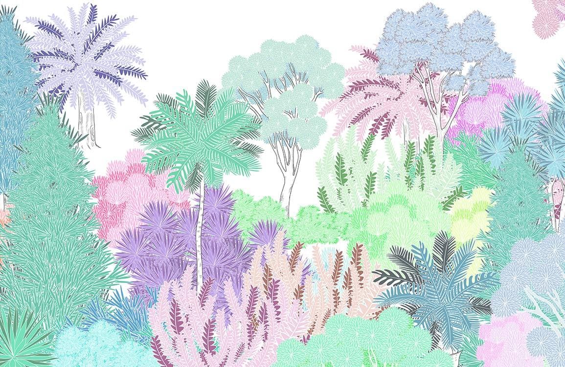 Papier peint mural Tropical Coloré III - Le meilleur Papier peint panoramique Sur mesure
