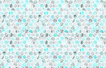 Papier peint mural turquoise à motifs hexagonaux - Vignette | Mr Papier Peint