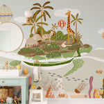 Peint Mural Turtleland Rêve d’Enfant Entre Safari et Océan - Vignette | Mr Papier Peint