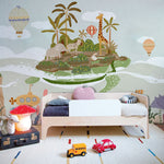 Peint Mural Turtleland Rêve d’Enfant Entre Safari et Océan - Vignette | Mr Papier Peint