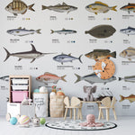 Papier peint mural Types de poissons - Vignette | Mr Papier Peint