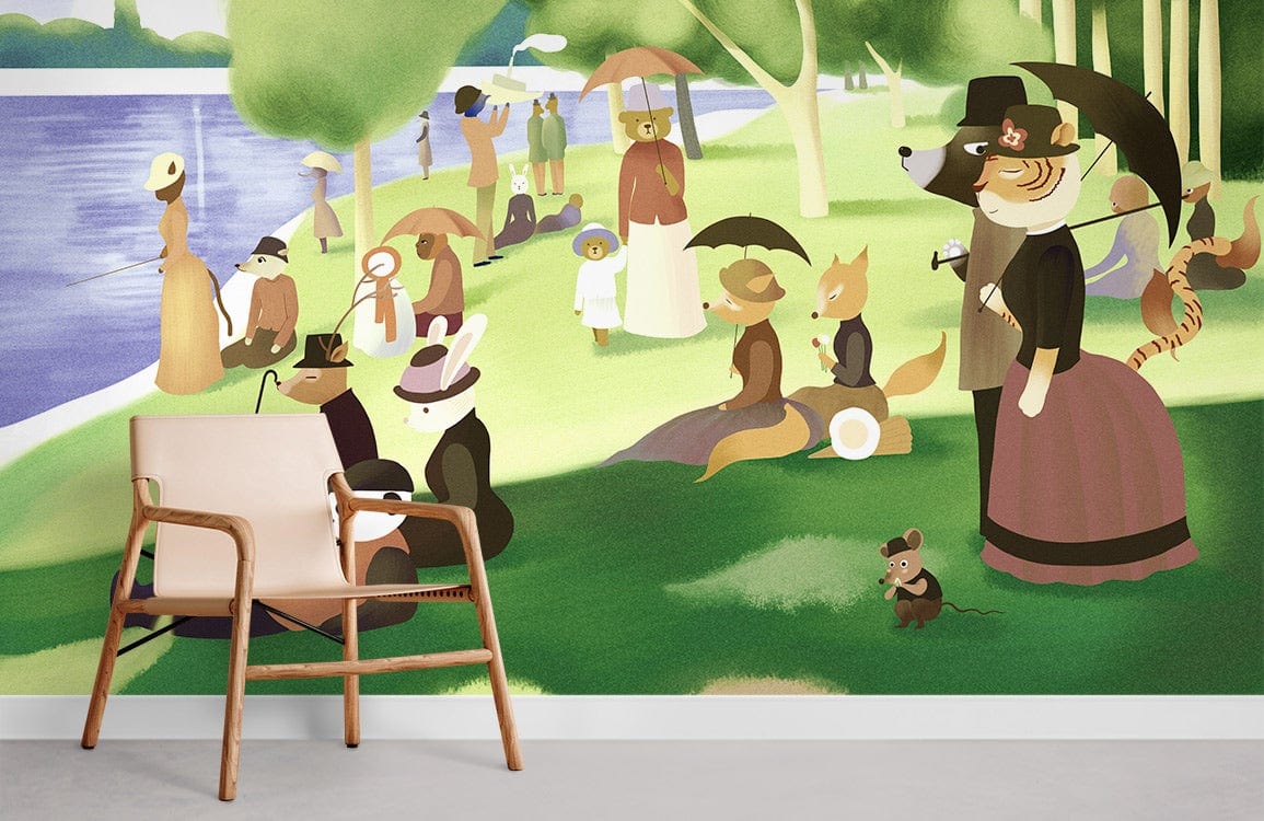 Papier peint mural Un Dimanche Après-midi II - Le meilleur Papier peint panoramique Sur mesure