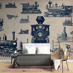Papier peint mural véhicules vintage pour un voyage rétro et élégant - Vignette | Mr Papier Peint