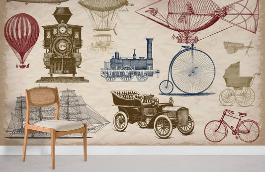 Papier peint mural Véhicules Vintage - Le meilleur Papier peint panoramique Sur mesure