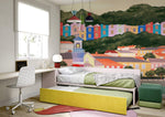 Papier peint mural village de montagne sérénité et évasion - Vignette | Mr Papier Peint
