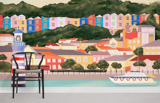 Papier peint mural Village de Montagne II - Le meilleur Papier peint panoramique Sur mesure