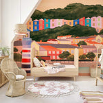 Papier peint mural village de montagne sérénité et évasion - Vignette | Mr Papier Peint