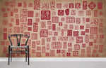 Élégance Intemporelle avec Papier Peint Mural Vintage Rouge - Vignette | Mr Papier Peint