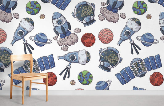 Papier peint mural Voyage dans l’espace - Le meilleur Papier peint panoramique Sur mesure