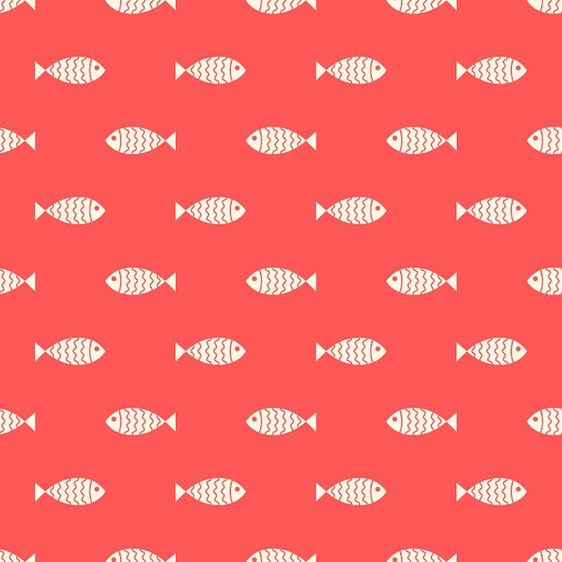 Papier peint panoramique Nage Hilarante avec motifs poissons corail