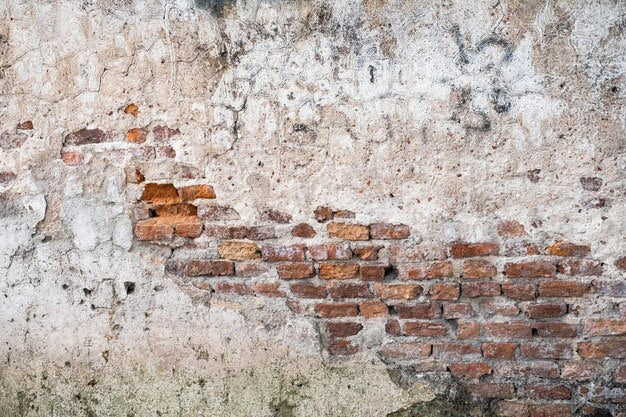 Papier Peint Texture Mur de Briques Anciennes Craquelées - Le meilleur Papier peint panoramique Sur mesure