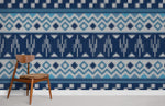 Élégance Murale avec Papier Peint Texturé Pull Bleu en Fresque - Vignette | Mr Papier Peint