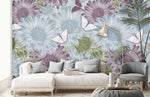 Papillon dans les marguerites - Fresque murale - Vignette | Mr Papier Peint