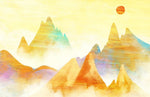 Papier peint mural Encre Montagne II élégance et sérénité panoramique - Vignette | Mr Papier Peint