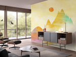 Papier peint mural Encre Montagne II élégance et sérénité panoramique - Vignette | Mr Papier Peint