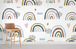 Peinture murale à la main de l'arc-en-ciel - Vignette | Mr Papier Peint