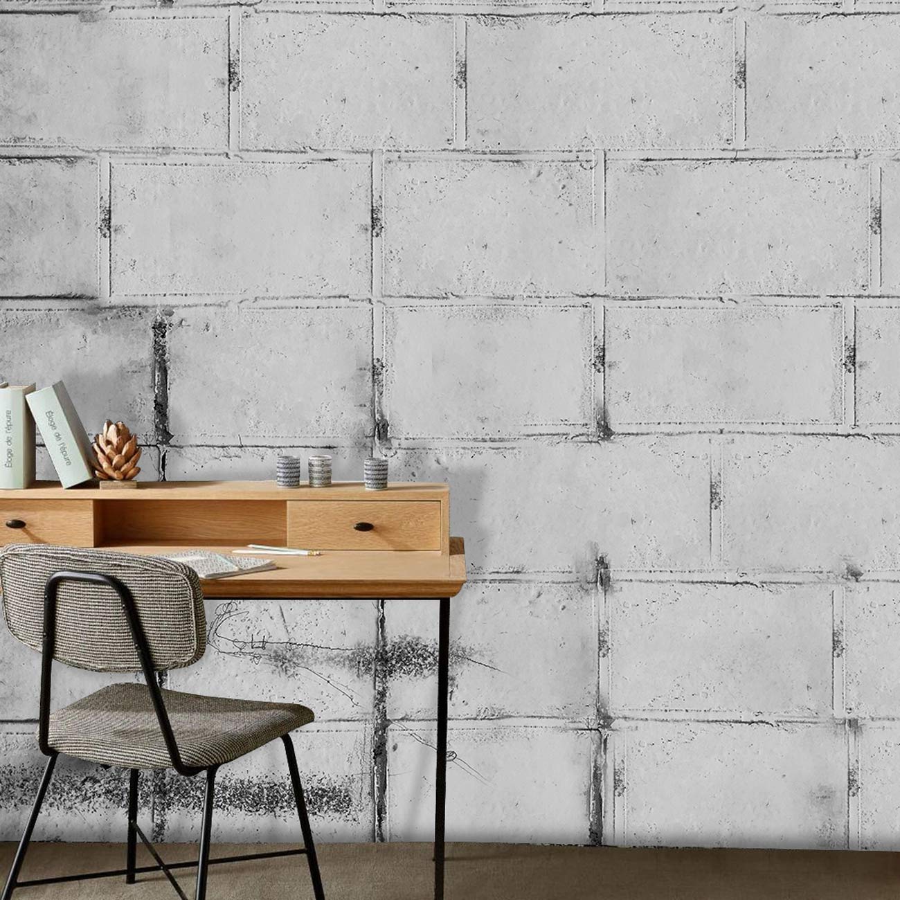 Peinture murale blanche pour papier peint mural - Le meilleur Papier peint panoramique Sur mesure