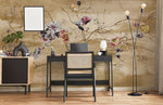 Papier peint branches fleuries pour une peinture murale sereine - Vignette | Mr Papier Peint