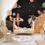 Rêve Sauvage avec Groupe d’Animaux III Peinture Murale Panoramique - Vignette | Mr Papier Peint