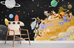 Rêve Sauvage avec Groupe d’Animaux III Peinture Murale Panoramique - Vignette | Mr Papier Peint