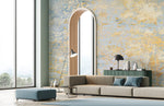 Élégance Moderne avec Peinture Murale Noble et Miroir Arqué - Vignette | Mr Papier Peint
