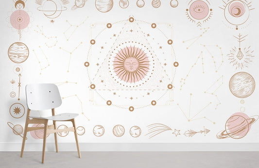 Peinture murale planétaire pour fond d’écran - Le meilleur Papier peint panoramique Sur mesure